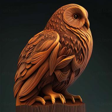 3D model Otus longicornis (STL)